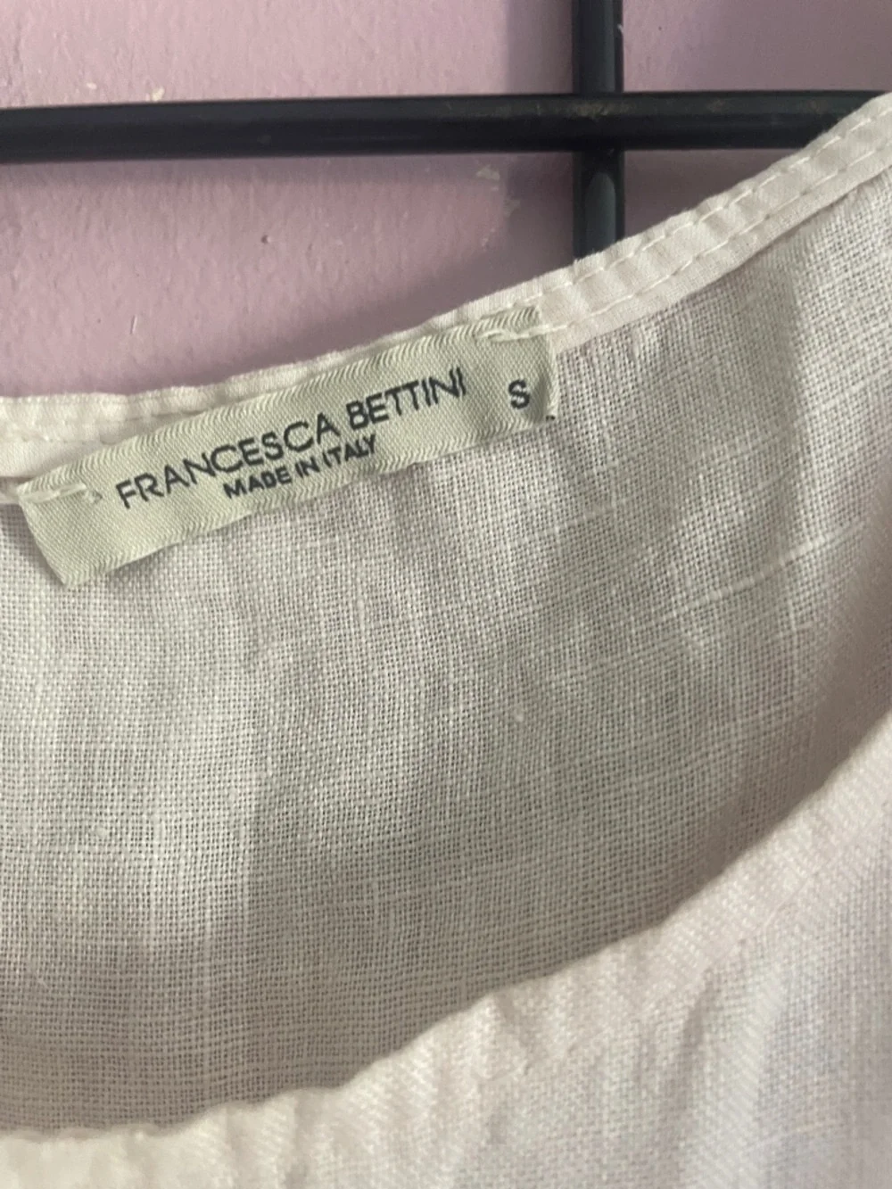 Sleeveless Linen Peplum Tunic Top - Cream - Picture 2 of 3
